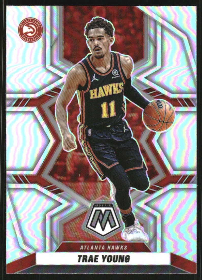 2021-22 Panini Mosaic Silver #129 Trae Young