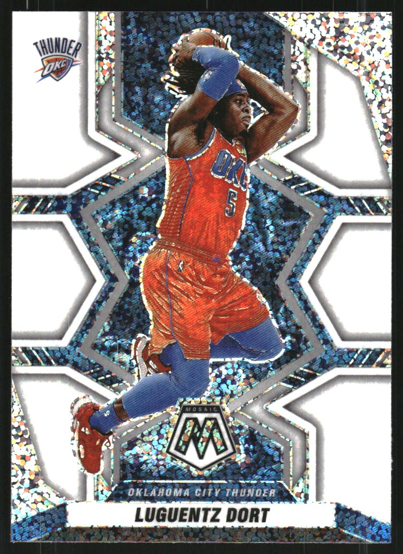2021-22 Panini Mosaic White Sparkle #31 Luguentz Dort