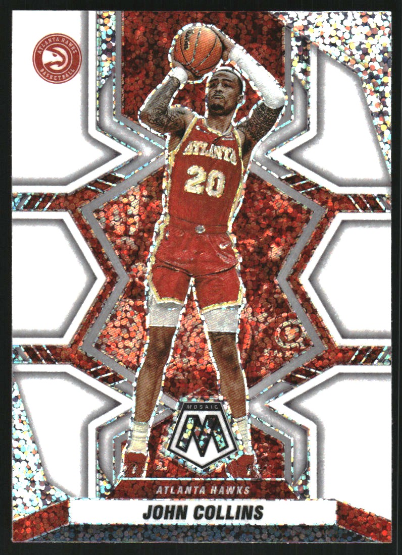 2021-22 Panini Mosaic White Sparkle #52 John Collins