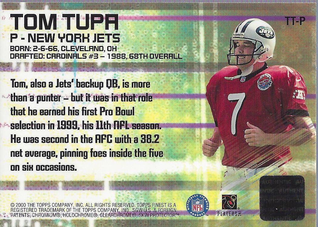 2000 Finest Moments Pro Bowl Jerseys #TTP Tom Tupa - NM-MT