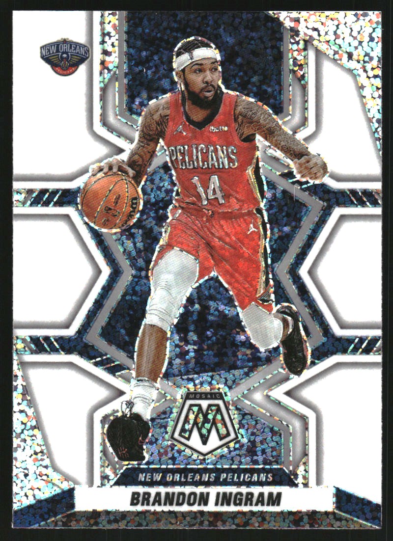 2021-22 Panini Mosaic White Sparkle #200 Brandon Ingram
