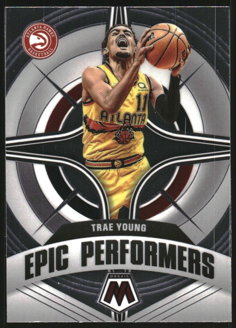2021-22 Panini Mosaic Epic Performers #5 Trae Young