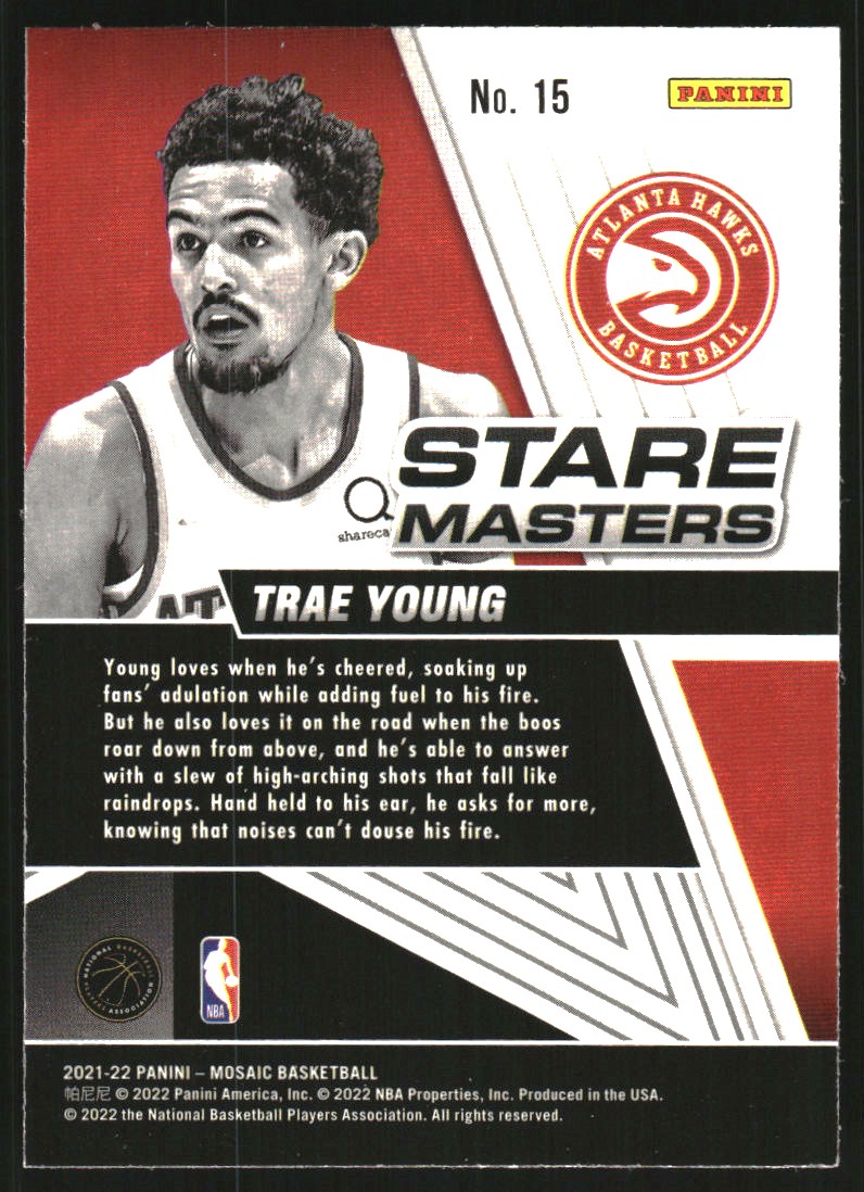 2021-22 Panini Mosaic Stare Masters #15 Trae Young