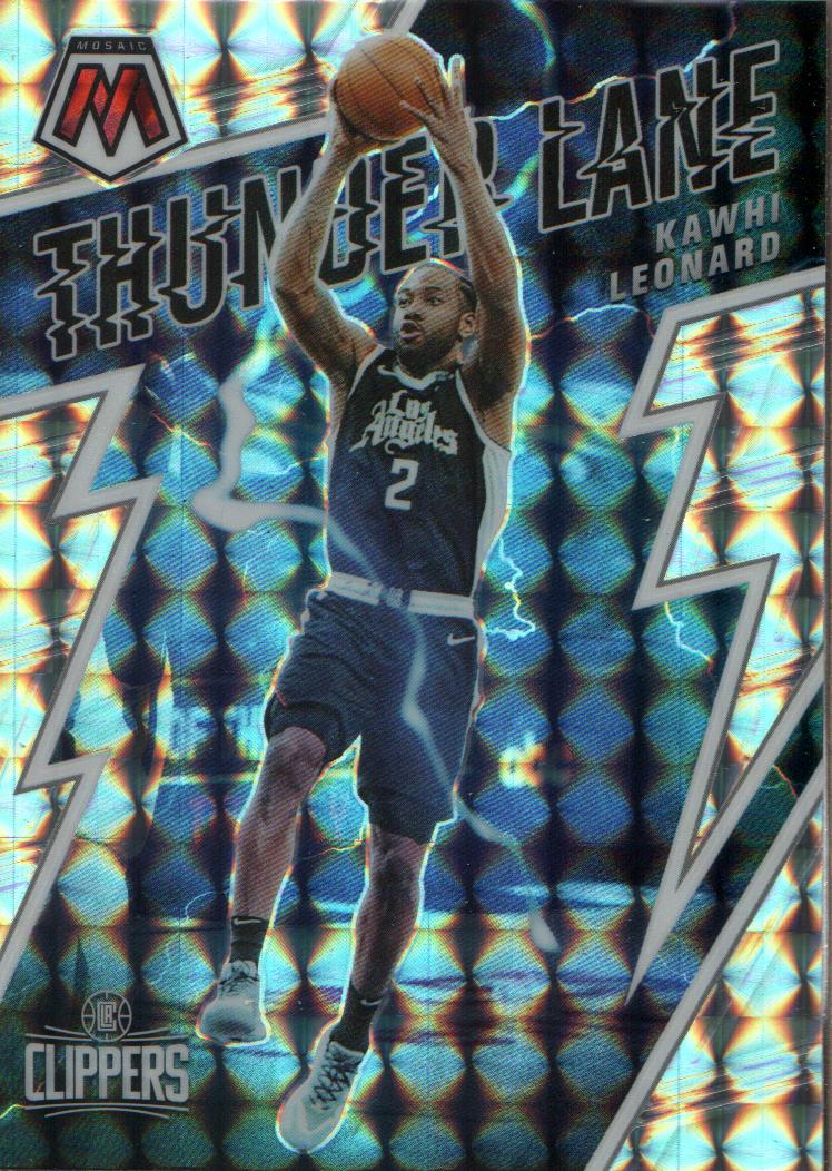 202122 Panini Mosaic Thunder Lane Mosaic 19 Kawhi Leonard NMMT
