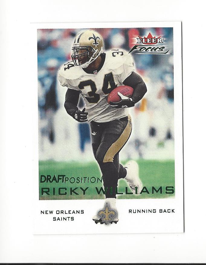 2000 Fleer Focus Draft Position #37 Ricky Williams/105