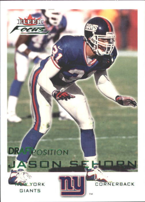 2000 Fleer Focus Draft Position #149 Jason Sehorn/230