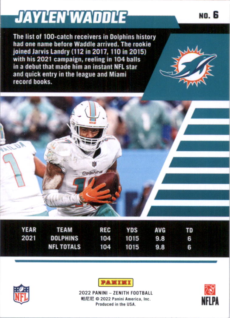 2022 Zenith Retail Football Card Pick (Base)