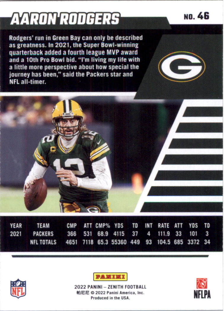 2022 Zenith Retail Football Card Pick (Base)