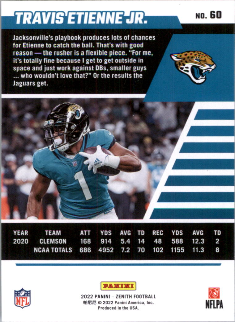 2022 Zenith Retail Football Card Pick (Base)