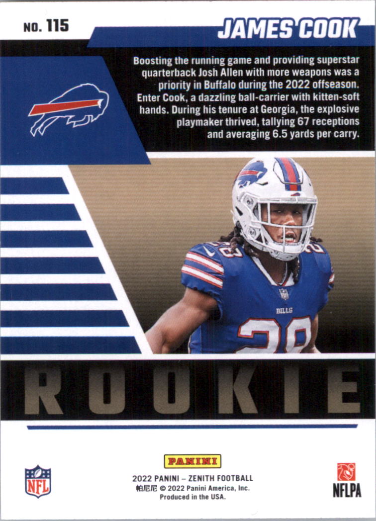 2022 Zenith Retail Football Card Pick (Base)