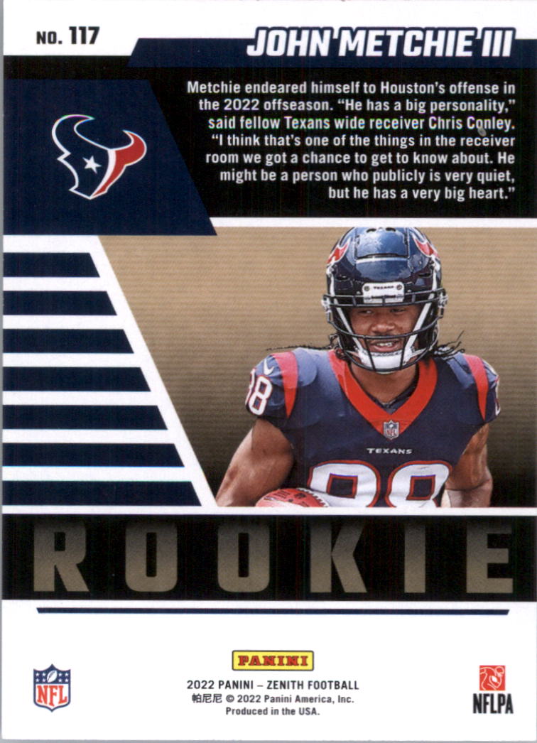 2022 Zenith Retail Football Card Pick (Base)