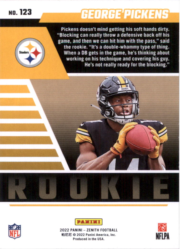 2022 Zenith Retail Football Card Pick (Base)