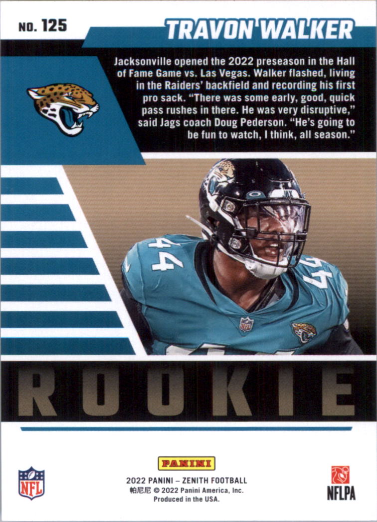 2022 Zenith Retail Football Card Pick (Base)