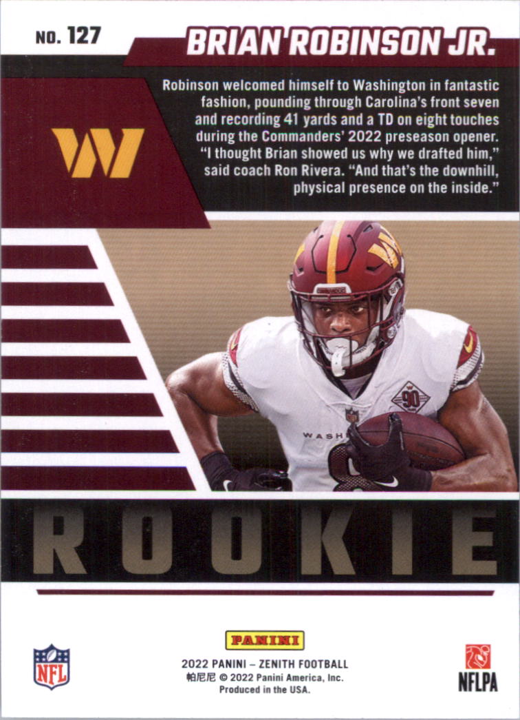 2022 Zenith Retail Football Card Pick (Base)