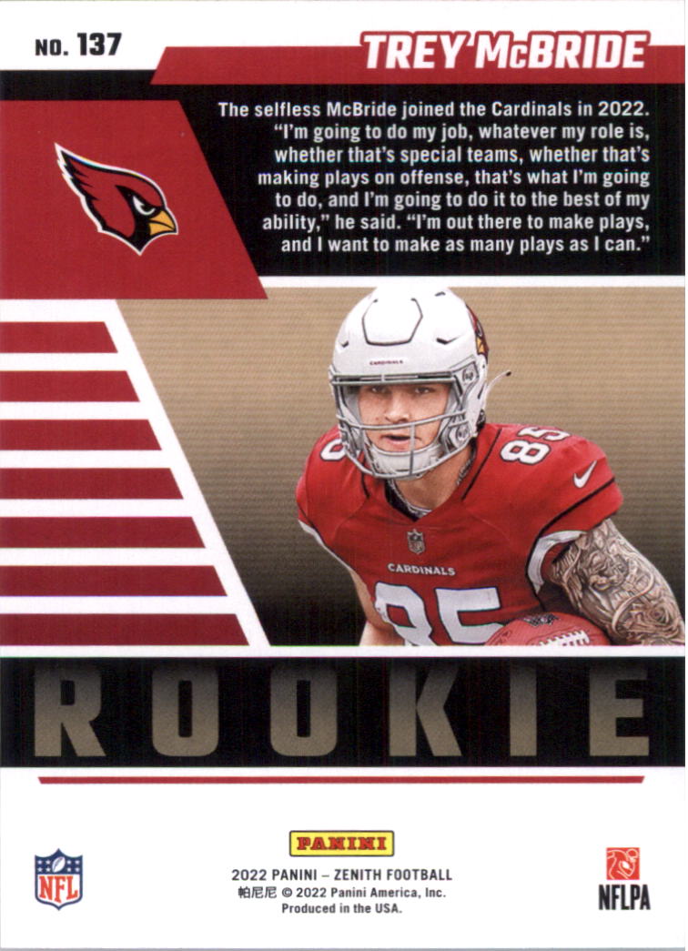 2022 Zenith Retail Football Card Pick (Base)