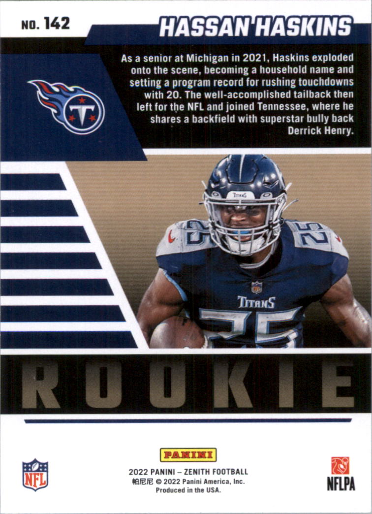 2022 Zenith Retail Football Card Pick (Base)