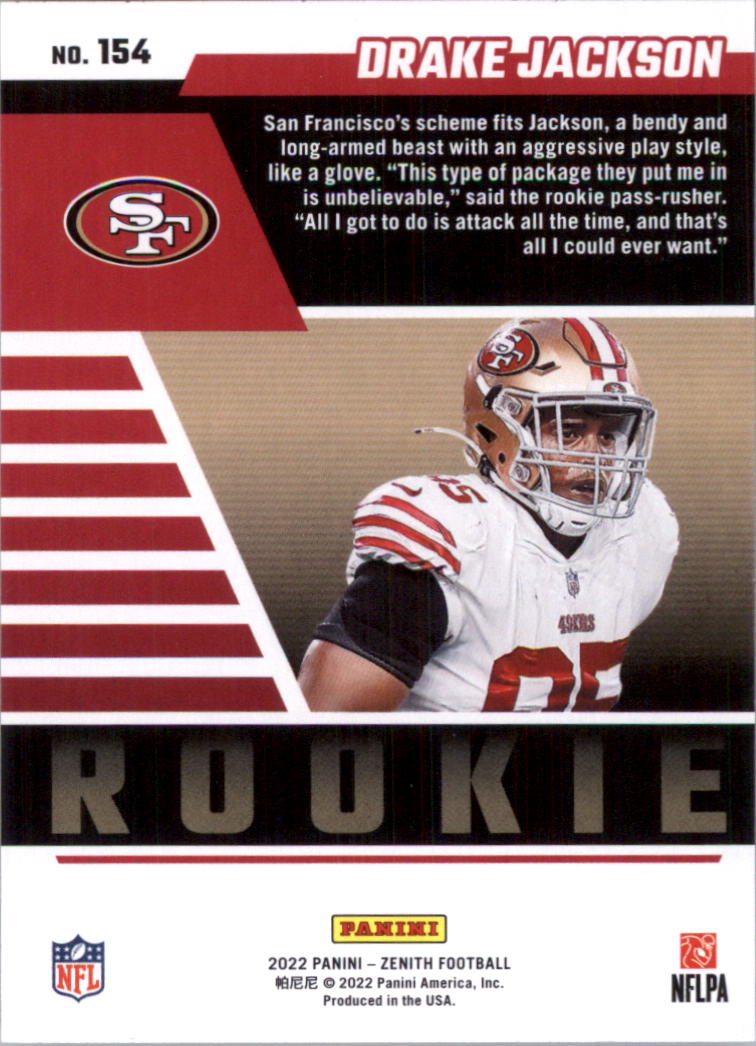 2022 Zenith Retail Football Card Pick (Base)