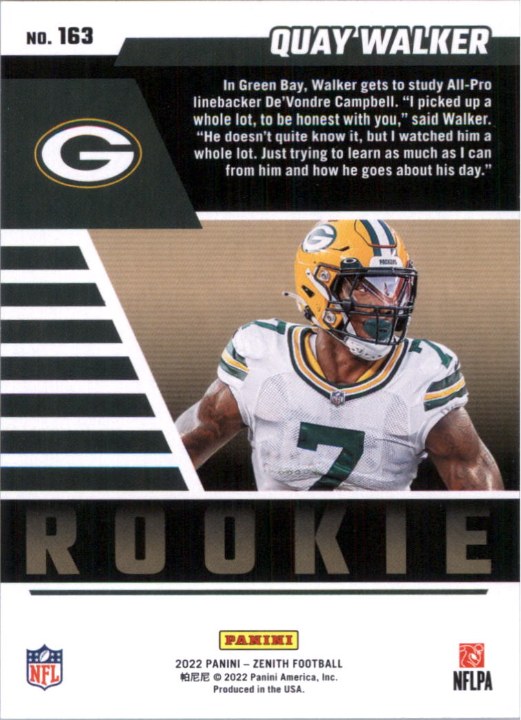 2022 Zenith Retail Football Card Pick (Base)