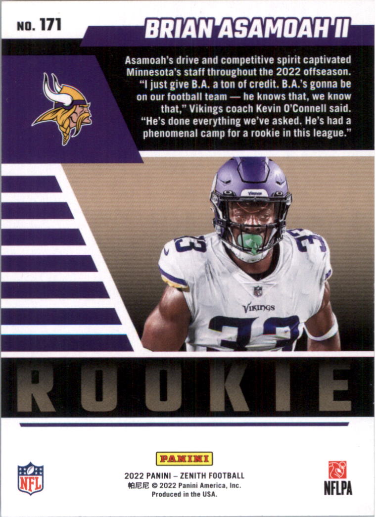 2022 Zenith Retail Football Card Pick (Base)