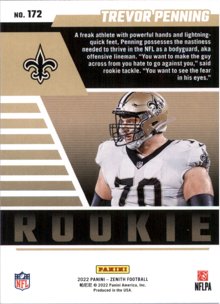 2022 Zenith Retail Football Card Pick (Base)