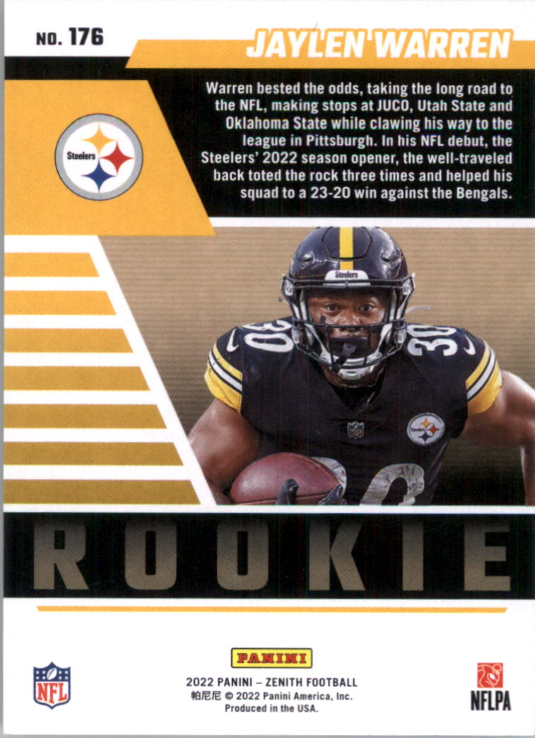 2022 Zenith Retail Football Card Pick (Base)