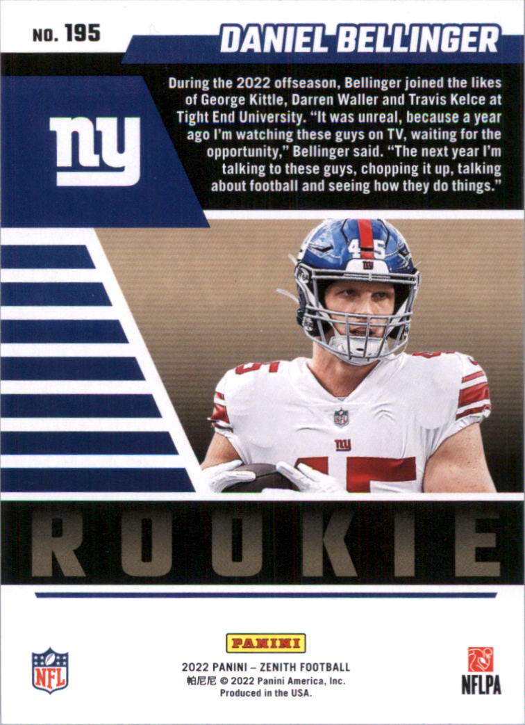 2022 Zenith Retail Football Card Pick (Base)