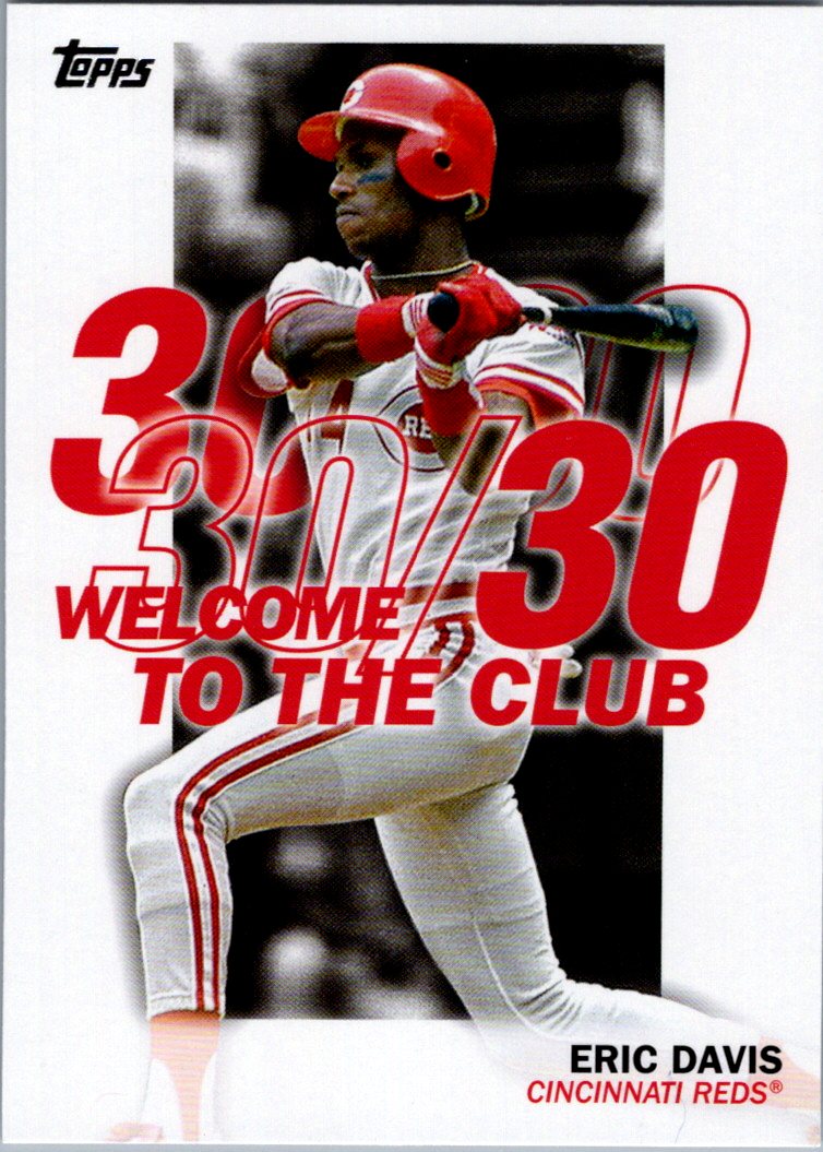 Eric Davis Signed 1987 Topps Baseball Card - Cincinnati Reds