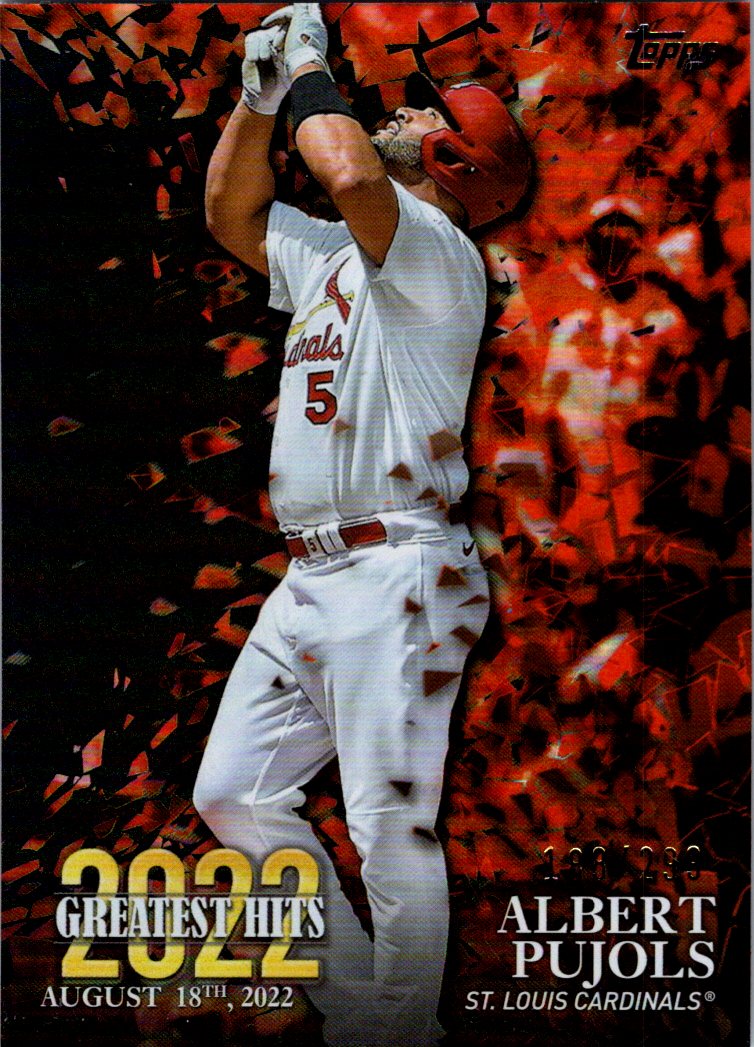 2023 Topps '22 Greatest Hits Black #22GH17 Albert Pujols - NM-MT - The  Dugout Sportscards & Comics