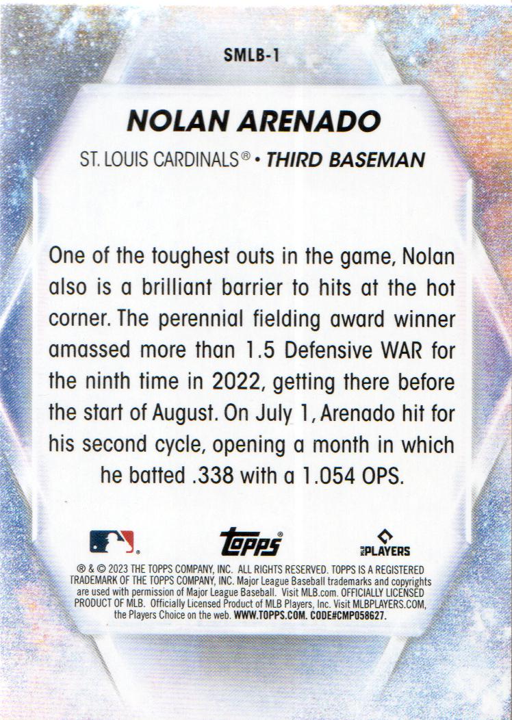 2022 Topps Stars of MLB #SMLB-25 Nolan Arenado Value - Baseball