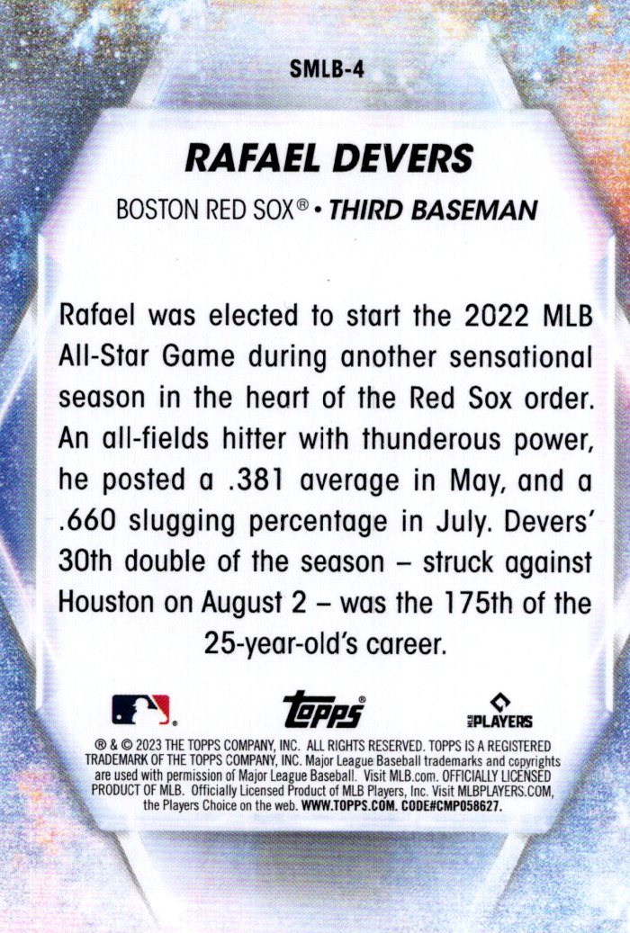 Boston Red Sox: Rafael Devers 2023 - Officially Licensed MLB