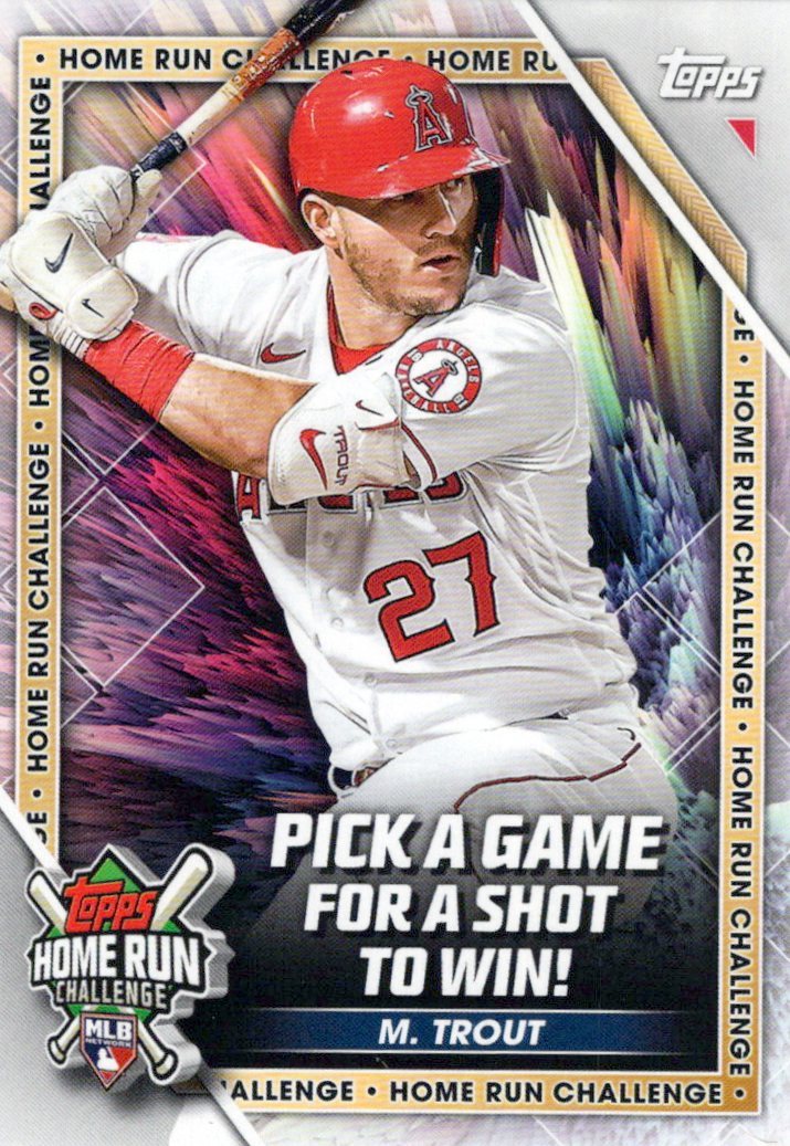 2023 Topps Home Run Challenge Code Cards HRC23 Mike Trout NMMT