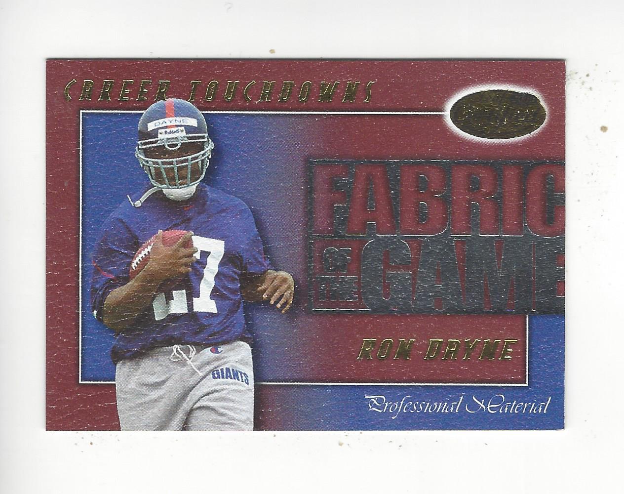 2000 Leaf Certified Fabric of the Game #FG50 Ron Dayne/1000