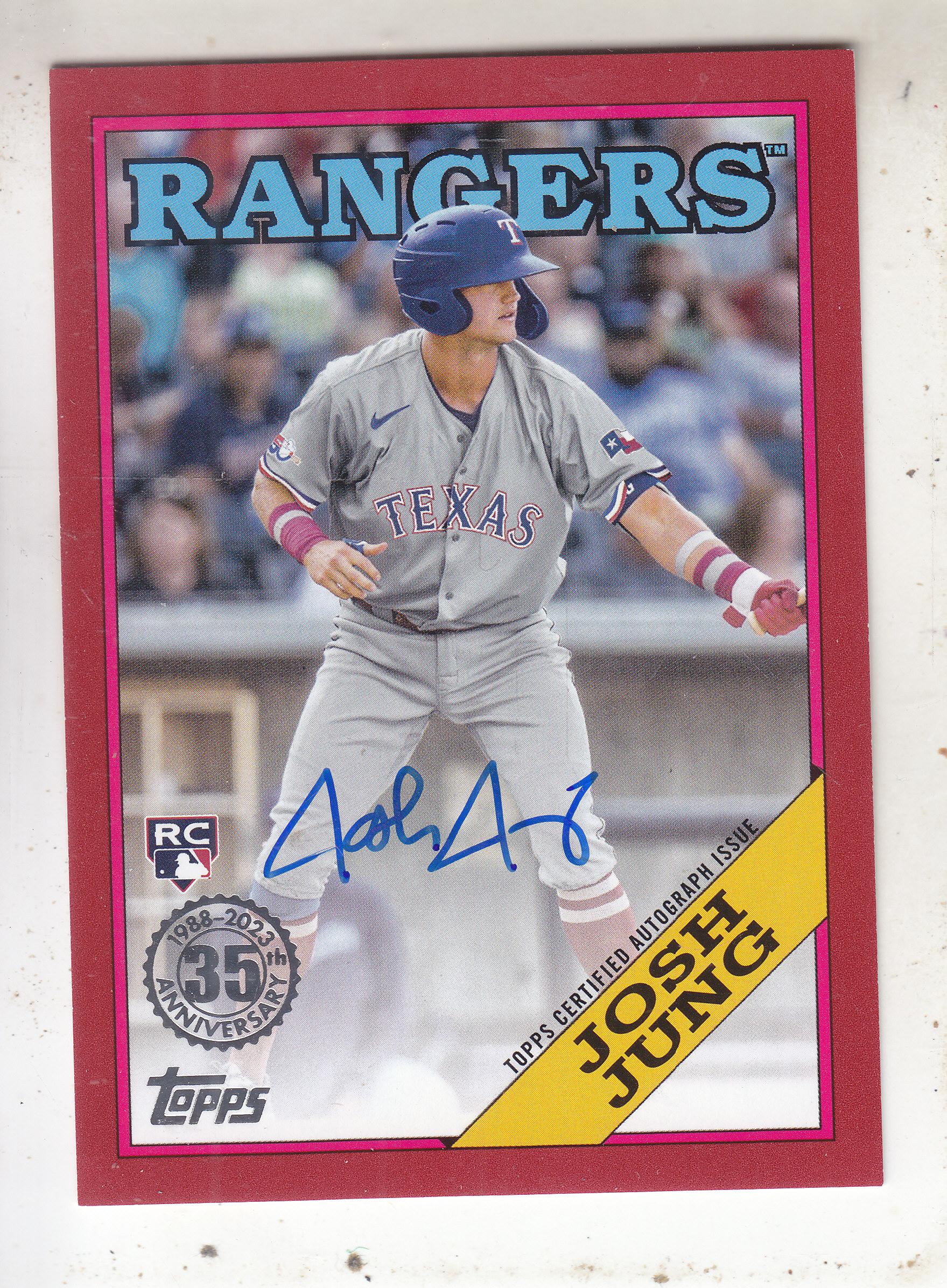 2023 Topps '88 Topps Autographs Red #88BAJJ Josh Jung/25 - NM-MT 
