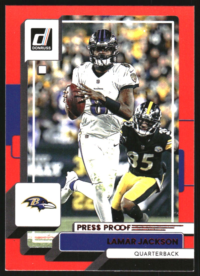 2022 Donruss Press Proof Red #189 Lamar Jackson