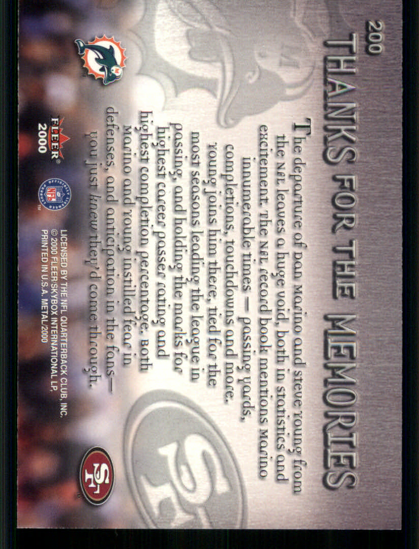 2000 Metal (Fleer) Football "Main Set" Cards - Picture 31 of 118