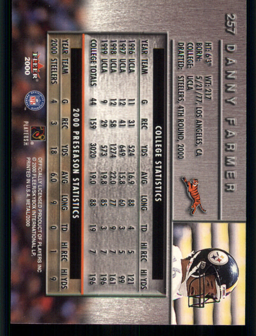 2000 Metal (Fleer) Football "Main Set" Cards - Picture 77 of 118