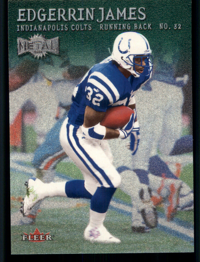 2000 Metal (Fleer) Football "Emerald" Parallel Cards - Picture 6 of 45