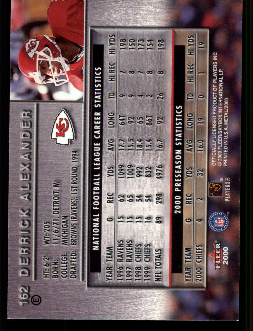 2000 Metal (Fleer) Football "Emerald" Parallel Cards - Picture 13 of 45