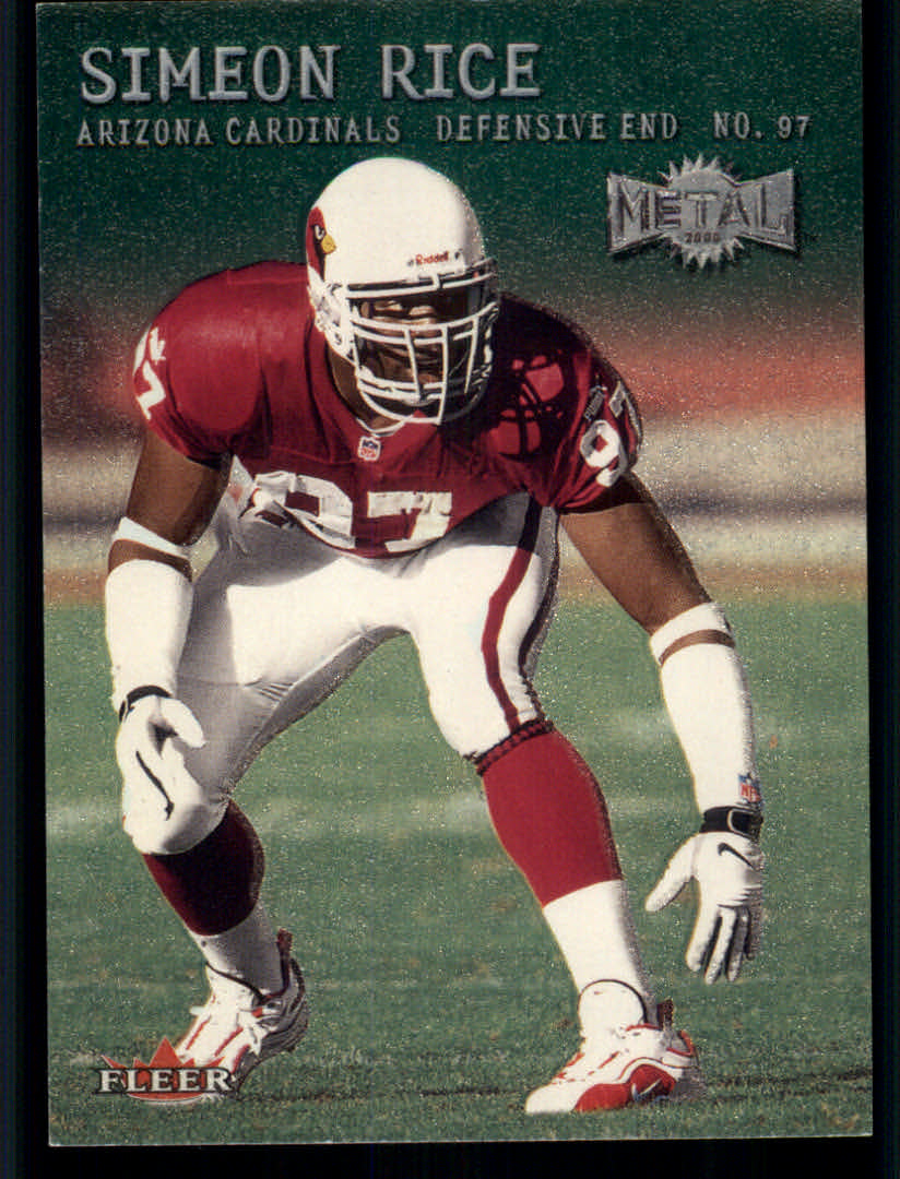 2000 Metal (Fleer) Football "Emerald" Parallel Cards - Picture 14 of 45