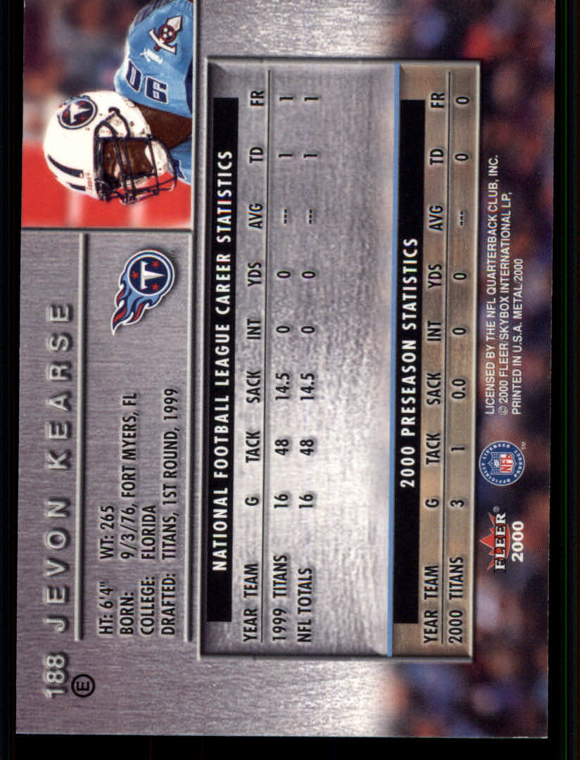 2000 Metal (Fleer) Football "Emerald" Parallel Cards - Picture 21 of 45