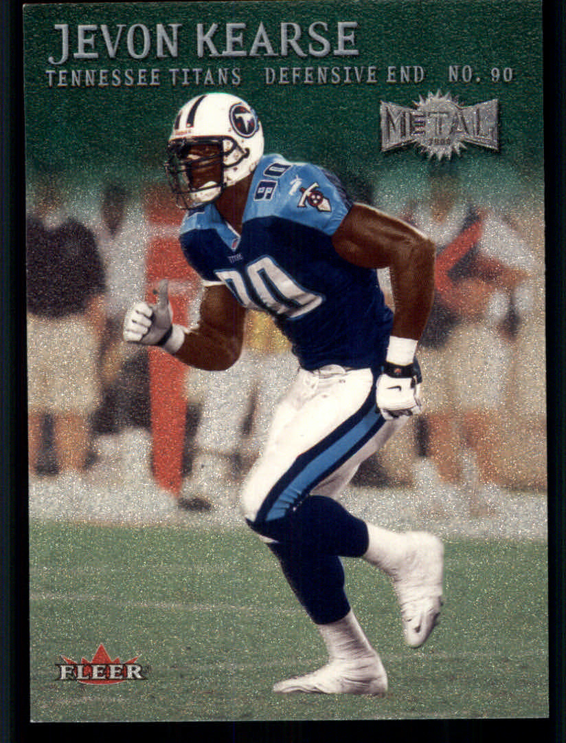 2000 Metal (Fleer) Football "Emerald" Parallel Cards - Picture 20 of 45