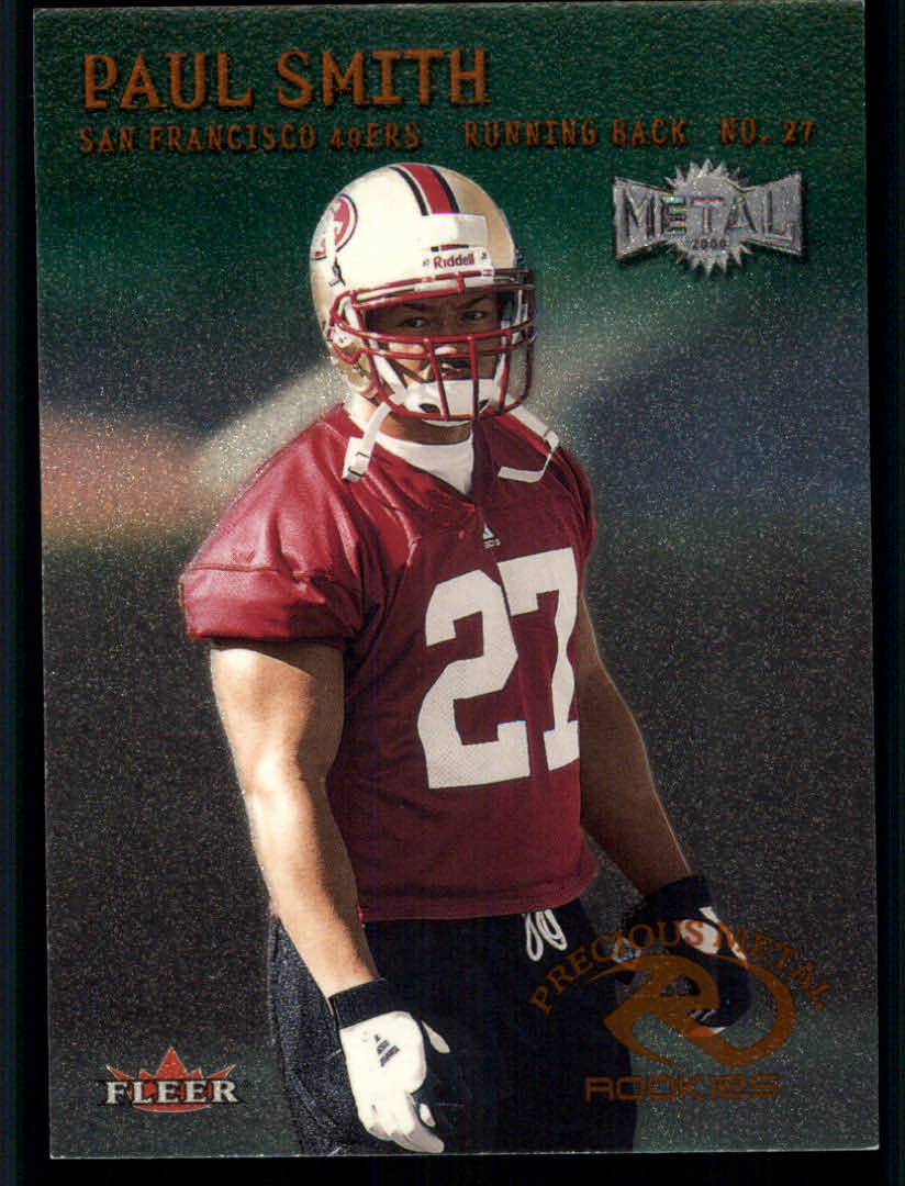 2000 Metal (Fleer) Football "Emerald" Parallel Cards - Picture 26 of 45