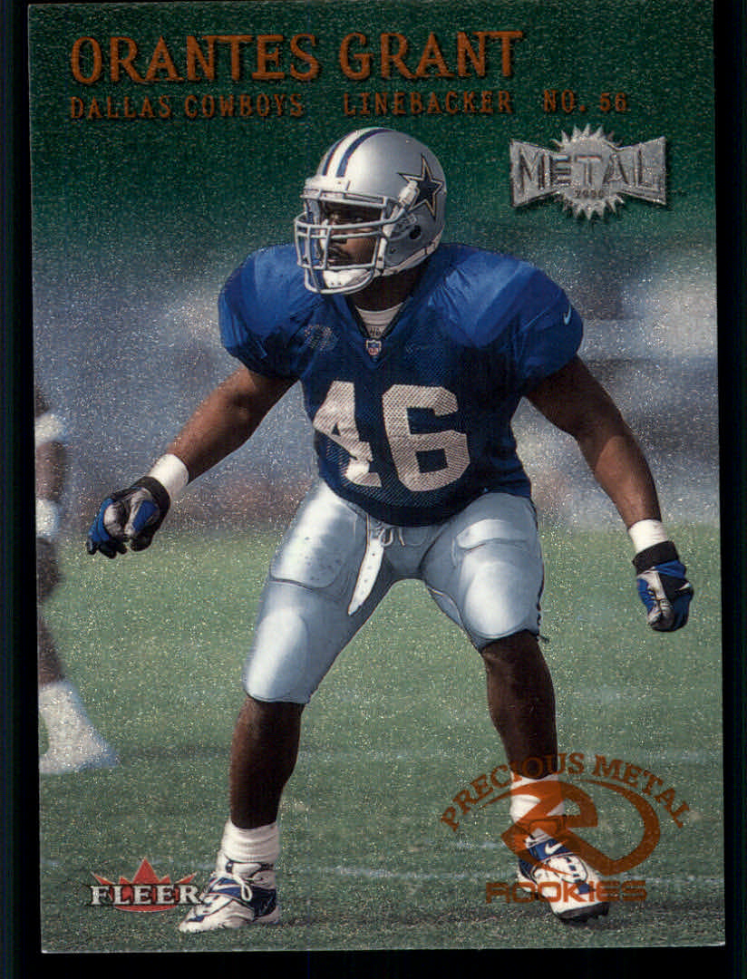 2000 Metal (Fleer) Football "Emerald" Parallel Cards - Picture 30 of 45