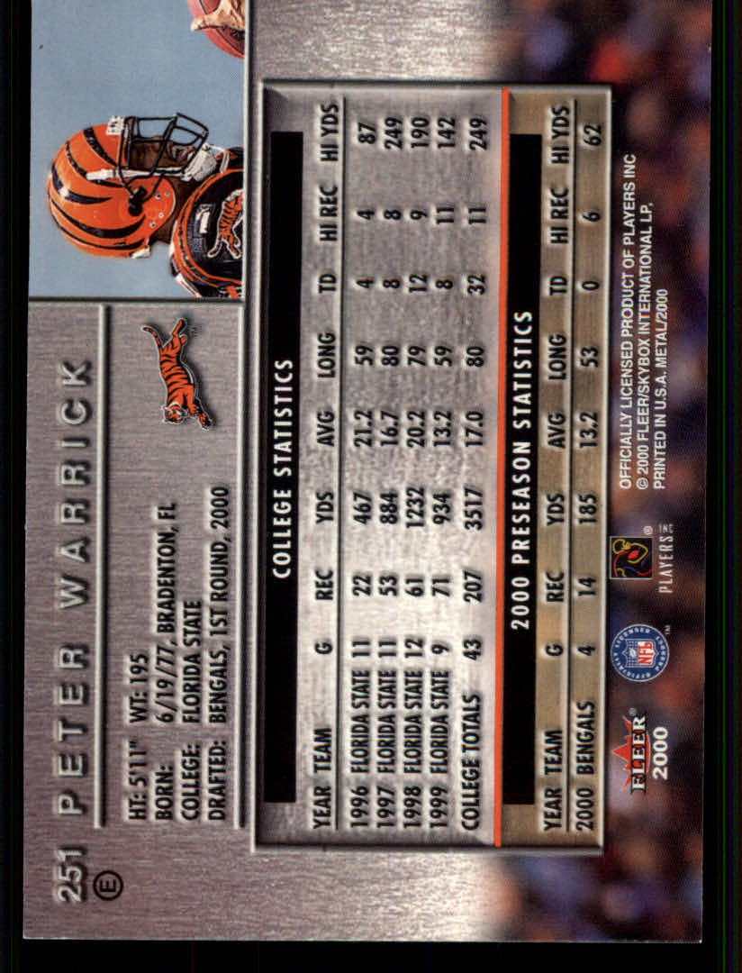 2000 Metal (Fleer) Football "Emerald" Parallel Cards - Picture 37 of 45