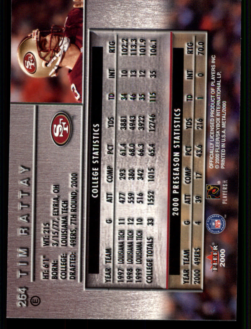 2000 Metal (Fleer) Football "Emerald" Parallel Cards - Picture 41 of 45