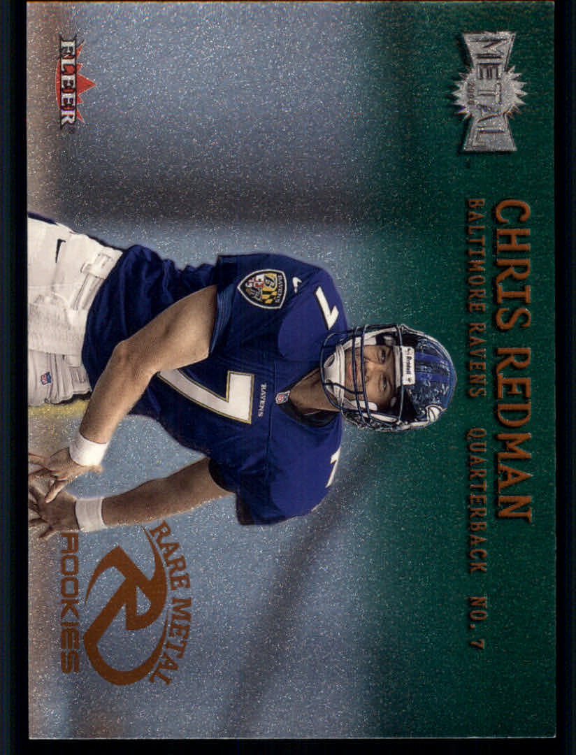 2000 Metal (Fleer) Football "Emerald" Parallel Cards - Picture 44 of 45