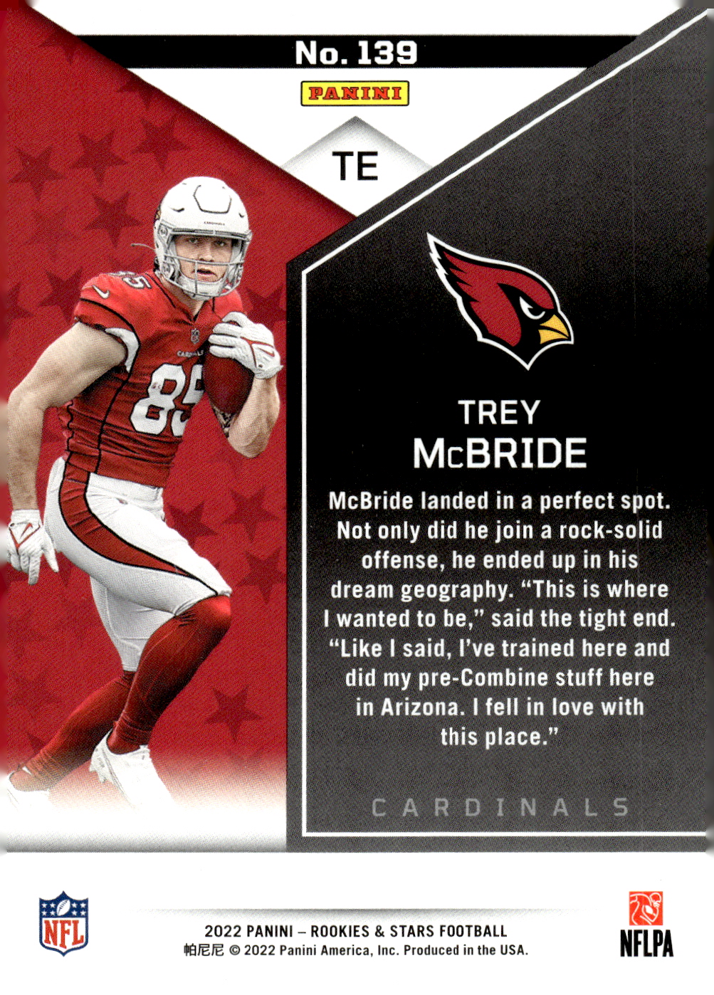 Trey McBride Signed Arizona Cardinals Jersey (Beckett) 2022 2nd