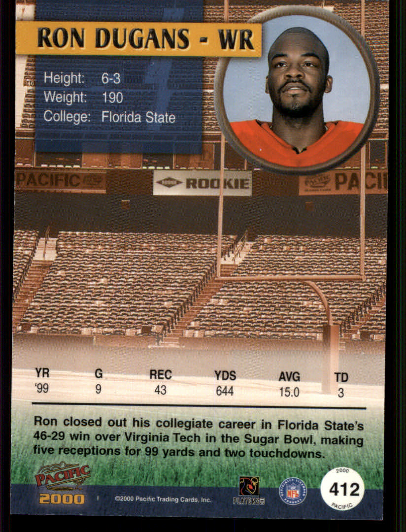 Tarjetas de fútbol americano del Pacífico 2000 "paralelo y autógrafo" - Imagen 7 de 23