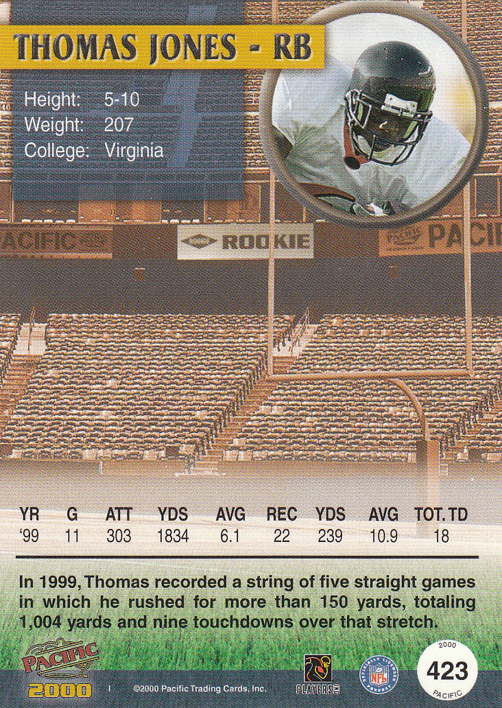 Tarjetas de fútbol americano del Pacífico 2000 "paralelo y autógrafo" - Imagen 3 de 23