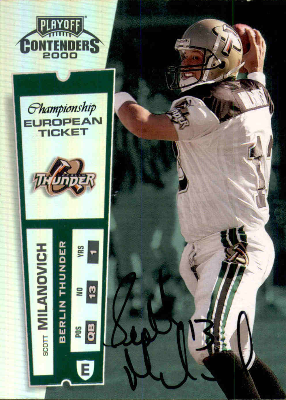 2000 Playoff Contenders Championship Ticket 168 Scott